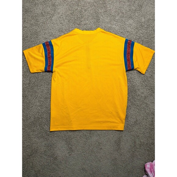 Nike Giannis Antetokounmpo Short Sleeve Shirt Yellow Mesh Shirt Mens Medium - Picture 8 of 8